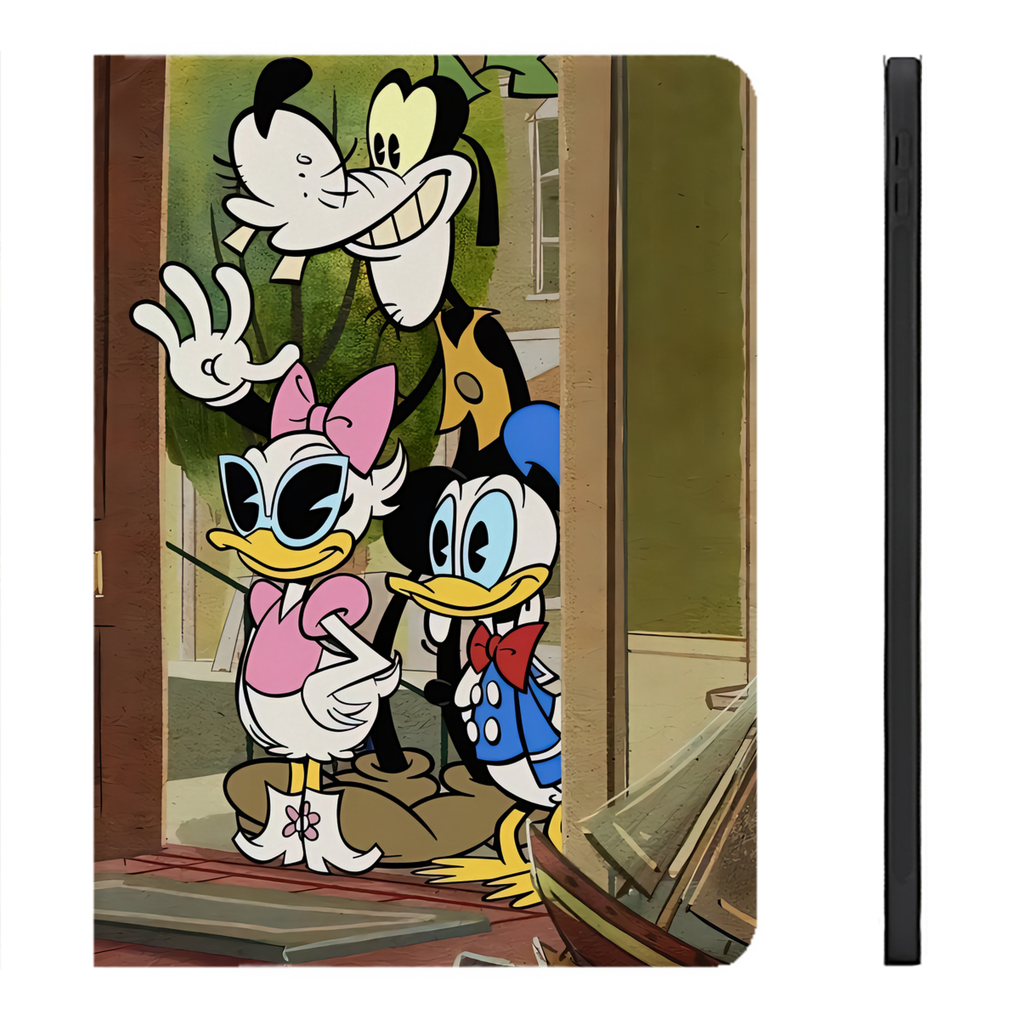 （画像用） ミッキーマウス Mickey Mouse IPadケース ペンホルダー付き ブックスタイルデザイン